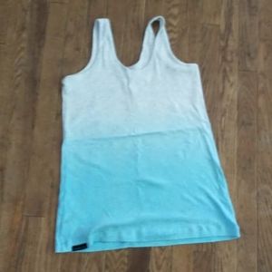 Women's under armour tank top teal size extra larg